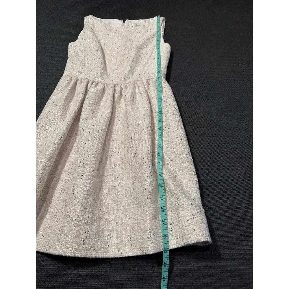 KATE‎ SPADE Summer Tweed Sequin Dress Size 00 Beige